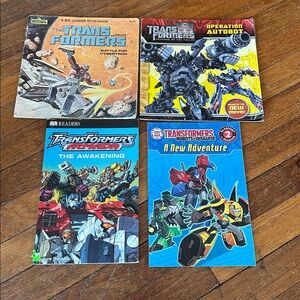 Transformers Kids Books, Lot of Four
